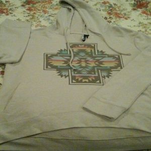 O'NEILL hoodie with tribal design sz XL.